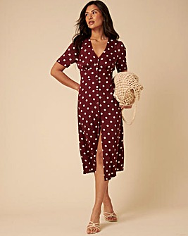 Nobody's Child Alexa Spot Midi Dress