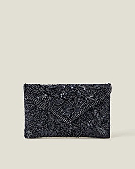 Tara Hand-Beaded Clutch Bag