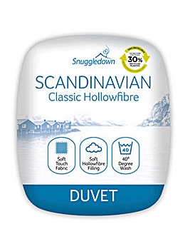 Snuggledown Scandinavian Hollowfibre 10.5 Tog Duvet