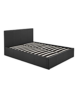 Hayden Ottoman Faux Leather Bed Frame