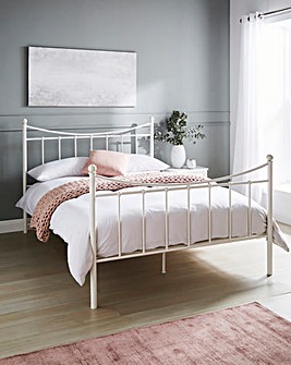 Alice Metal Bed Frame with Quilted Mattres