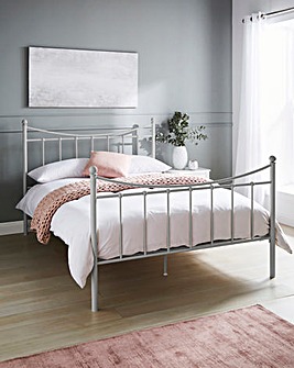 Alice Metal Bed Frame with Quilted Mattres