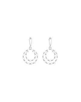 Mood Silver Crystal CZ Drop Earrings