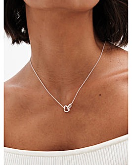 Simply Silver 925 Interlink Necklace