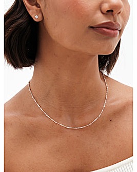 Simply Silver 925 Twist Chain Necklace