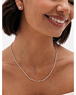 Simply Silver 925 Twist Necklace