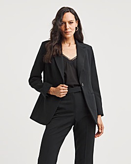 Fitted Power Suit Blazer