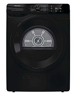 Hisense DHGE901B 9kg Heat Pump Tumble Dryer - Black