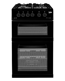 Beko KDG582K Freestanding Gas Cooker with Gas Grill - Black