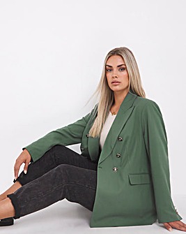 Soft Khaki Military Blazer