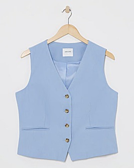 Washed Textured Waistcoat