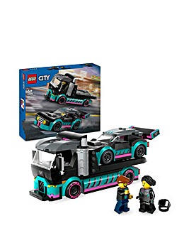 LEGO City Race Car and Car Carrier Truck Building Toys 60406