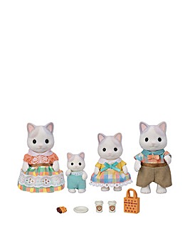 Sylvanian Families Latte Cat Family