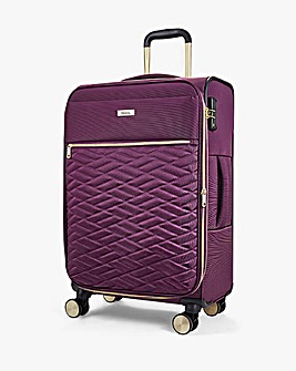 Rock Sloane Medium Suitcase Purple