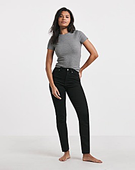 Simply Be Womens Highwaist Super Stretch Slim Jeans - Black