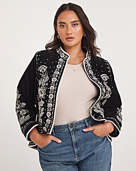 Joe Browns Black Extraordinary Embrodiered Boutique Jacket