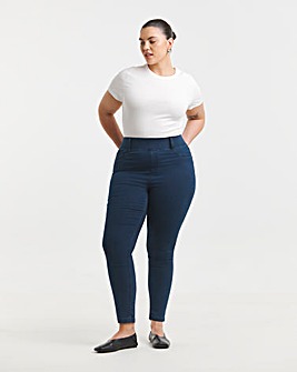 Dark Blue Skinny Pull On Jegging