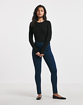 Dark Blue Skinny Pull On Jegging