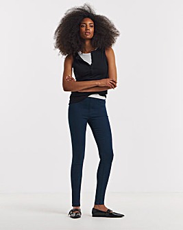 Dark Blue Skinny Pull On Jegging