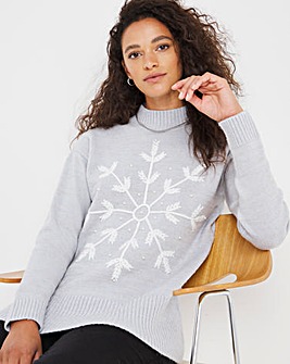 Julipa Embroidered Snowflake Jumper