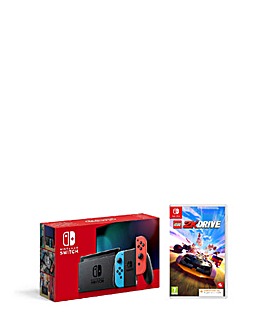 Nintendo Switch Neon Console with Lego 2K Drive