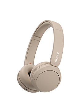 Sony WH-CH520 Wireless Bluetooth Headphones - Beige