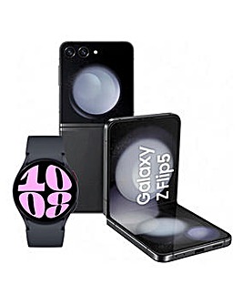Samsung Flip5 256GB 5G Graphite and Watch6 40mm BT Graphite Bundle