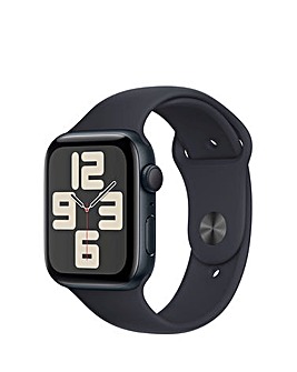 Apple Watch SE GPS 44mm Midnight Aluminium Case with Midnight Sport Band - M/L