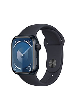 Apple Watch Series 9 GPS 41mm Midnight Aluminium Case with Sport Band - M/L