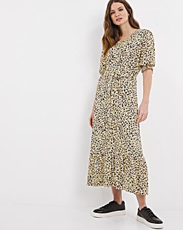 Julipa Button Front Dress with Shirring