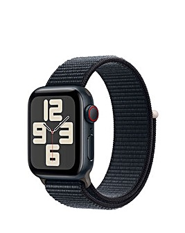 Apple Watch SE Cellular 40mm Midnight Aluminium Case, Midnight Sport Loop
