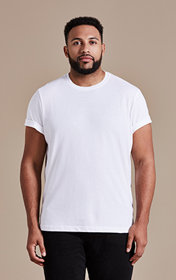 100% Cotton White @£9.99 Jacamo Mens T-Shirt Size 3XL 