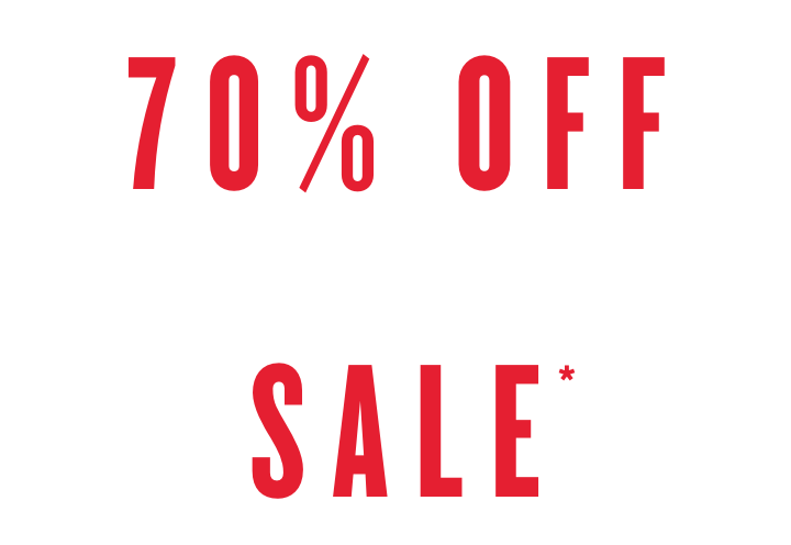 up to 70% off sale