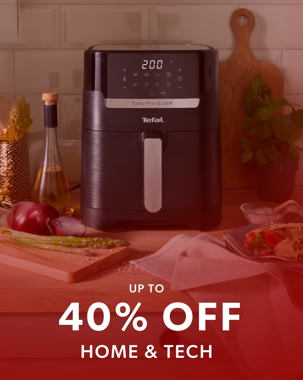 Up to 40% off home & tech