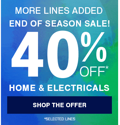 up to 40% home & electricals