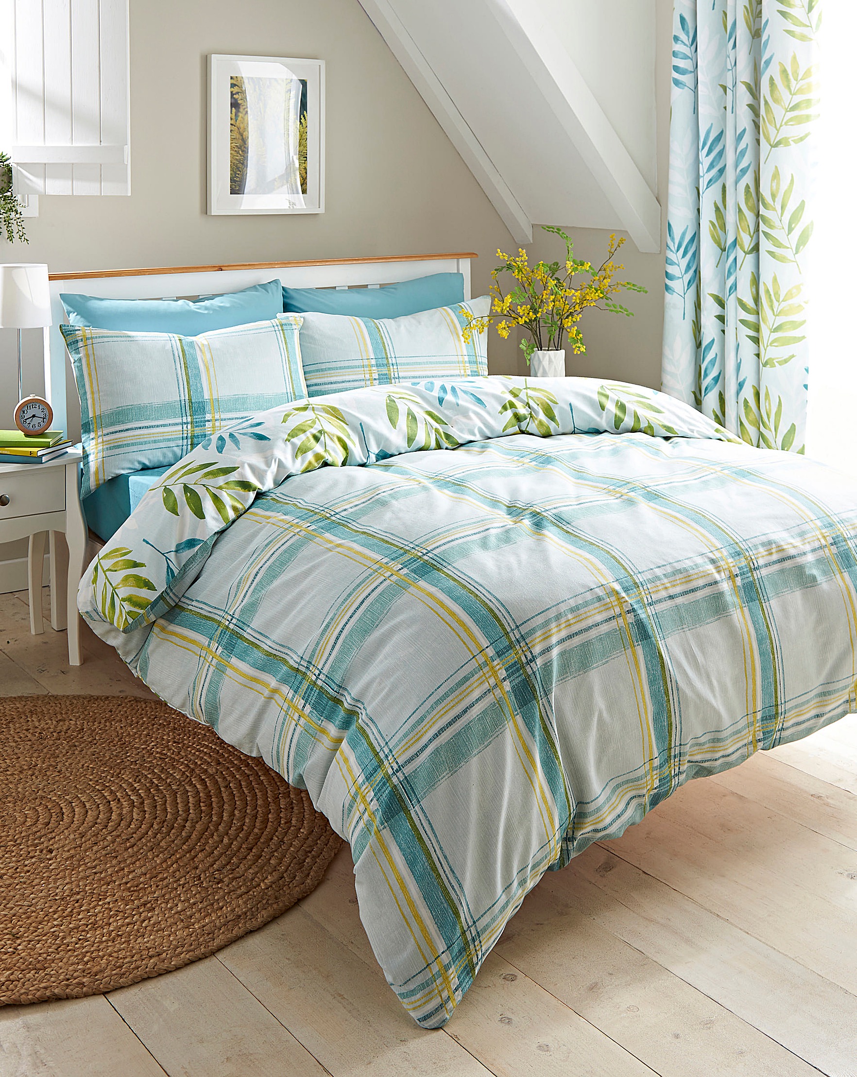 Kew Teal Duvet Cover Set Fashion World Kew Teal Duvet Cover