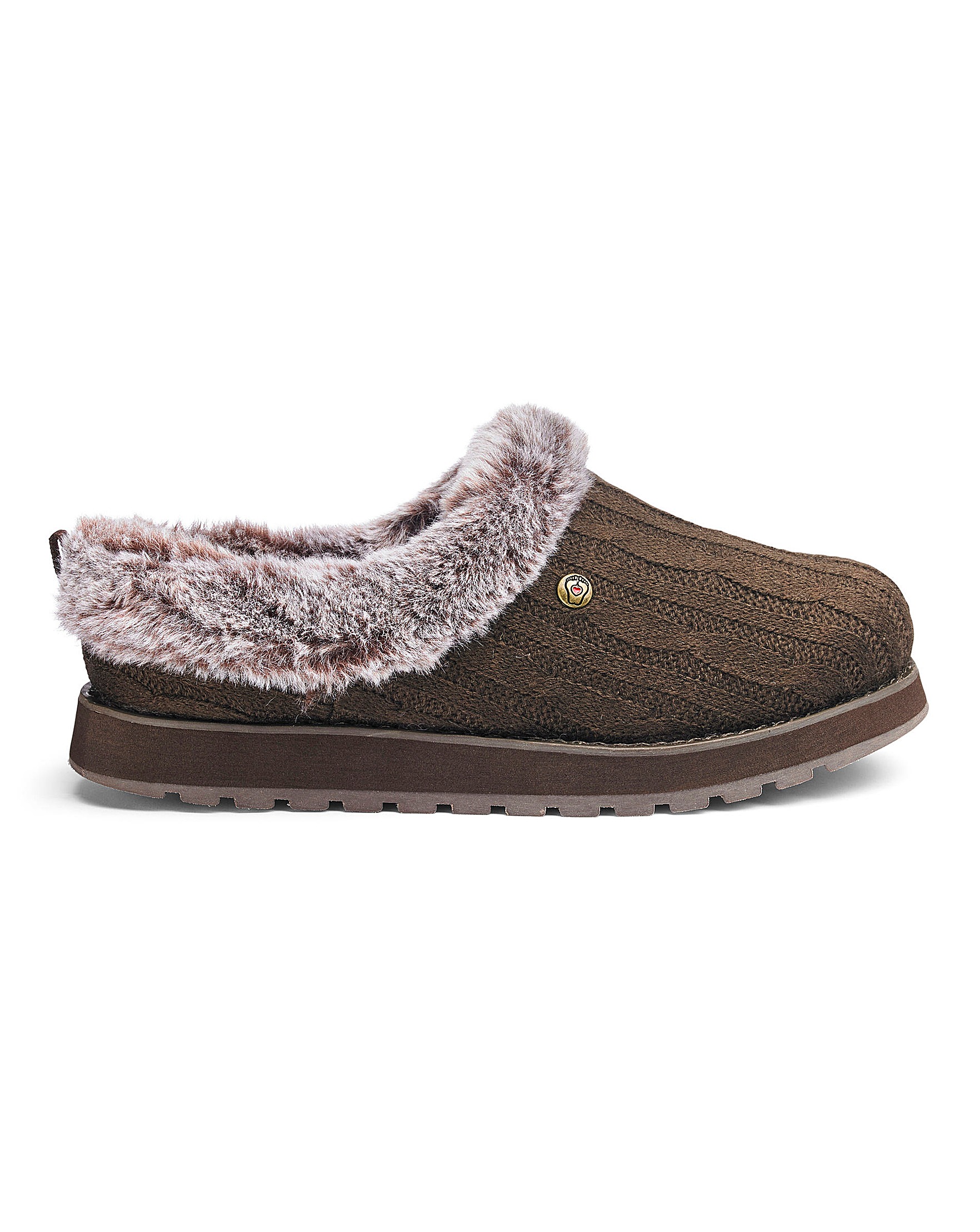 Ice Angel Knitted Mule Slippers | Oxendales