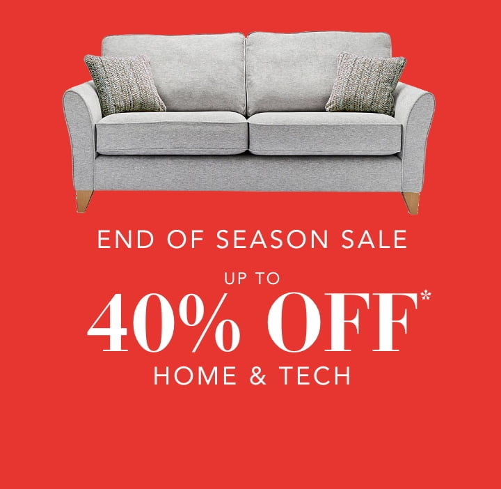 Up to 40% off home and tech