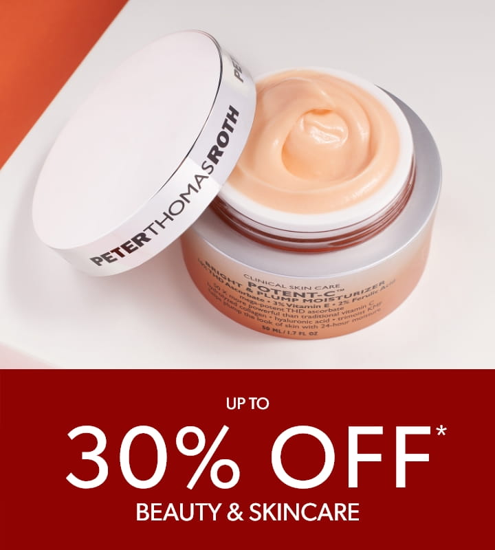 Up to 30% off* beauty & skincare