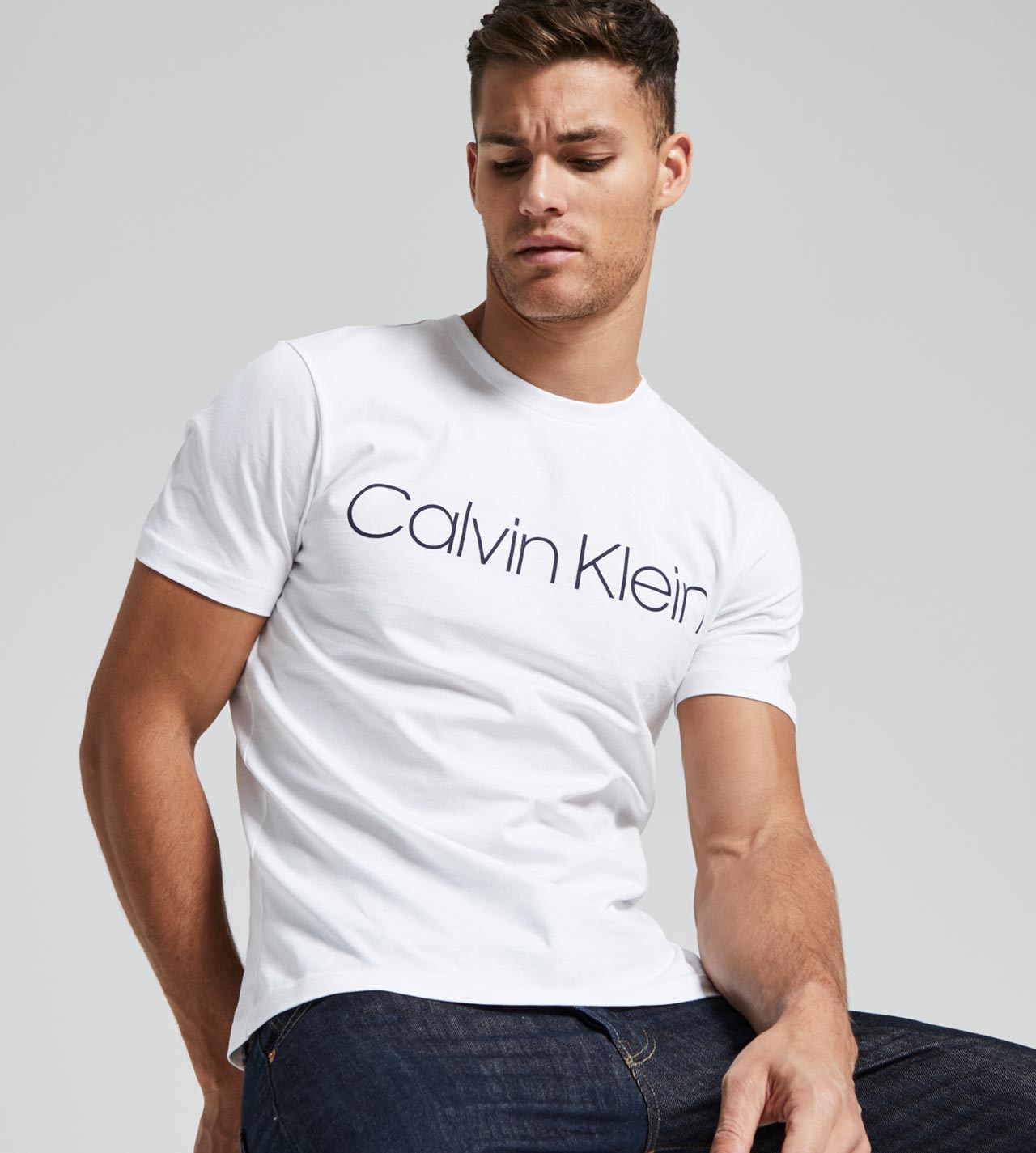 Calvin Klein Cotton Front Logo T-Shirt