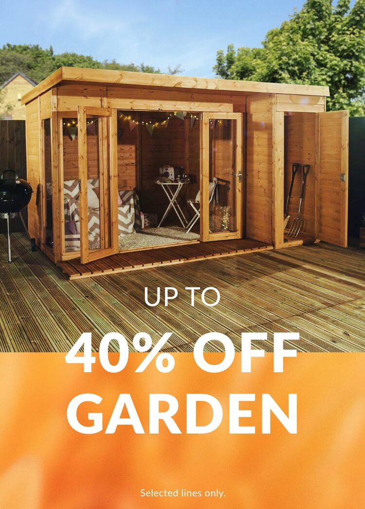 Up to 40% off garden