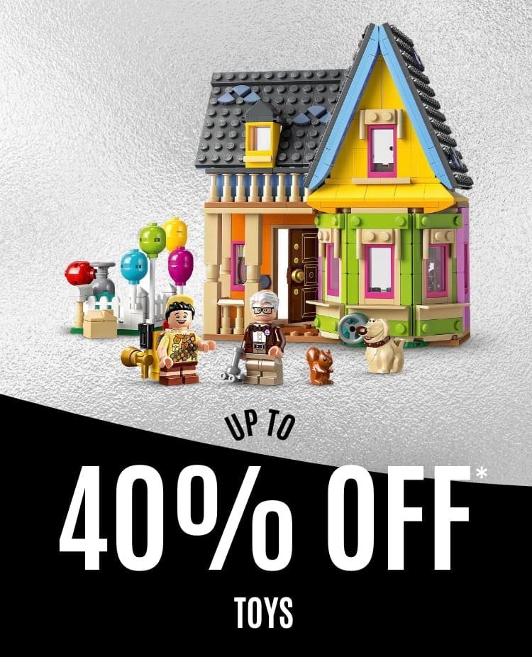 Up to 40% off* toys