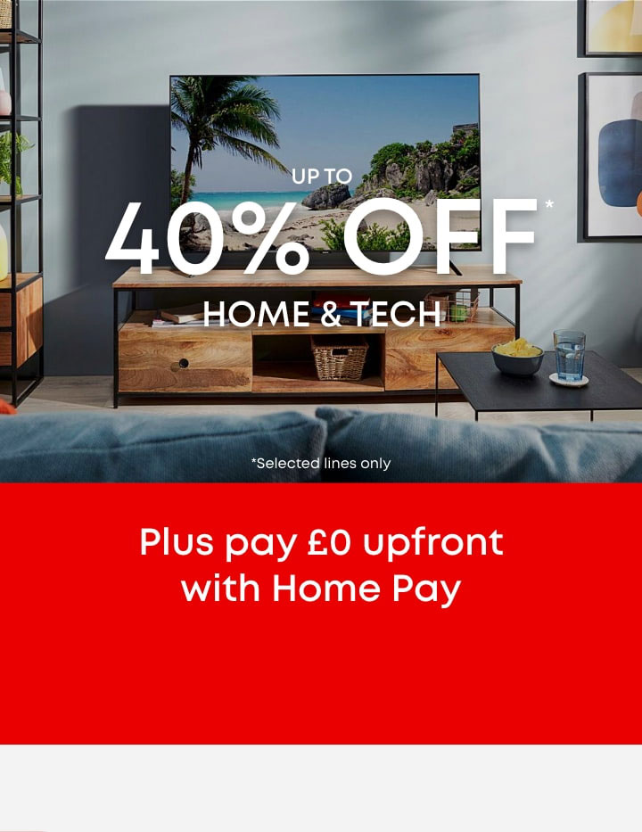 Up to 40% off Home & Tech