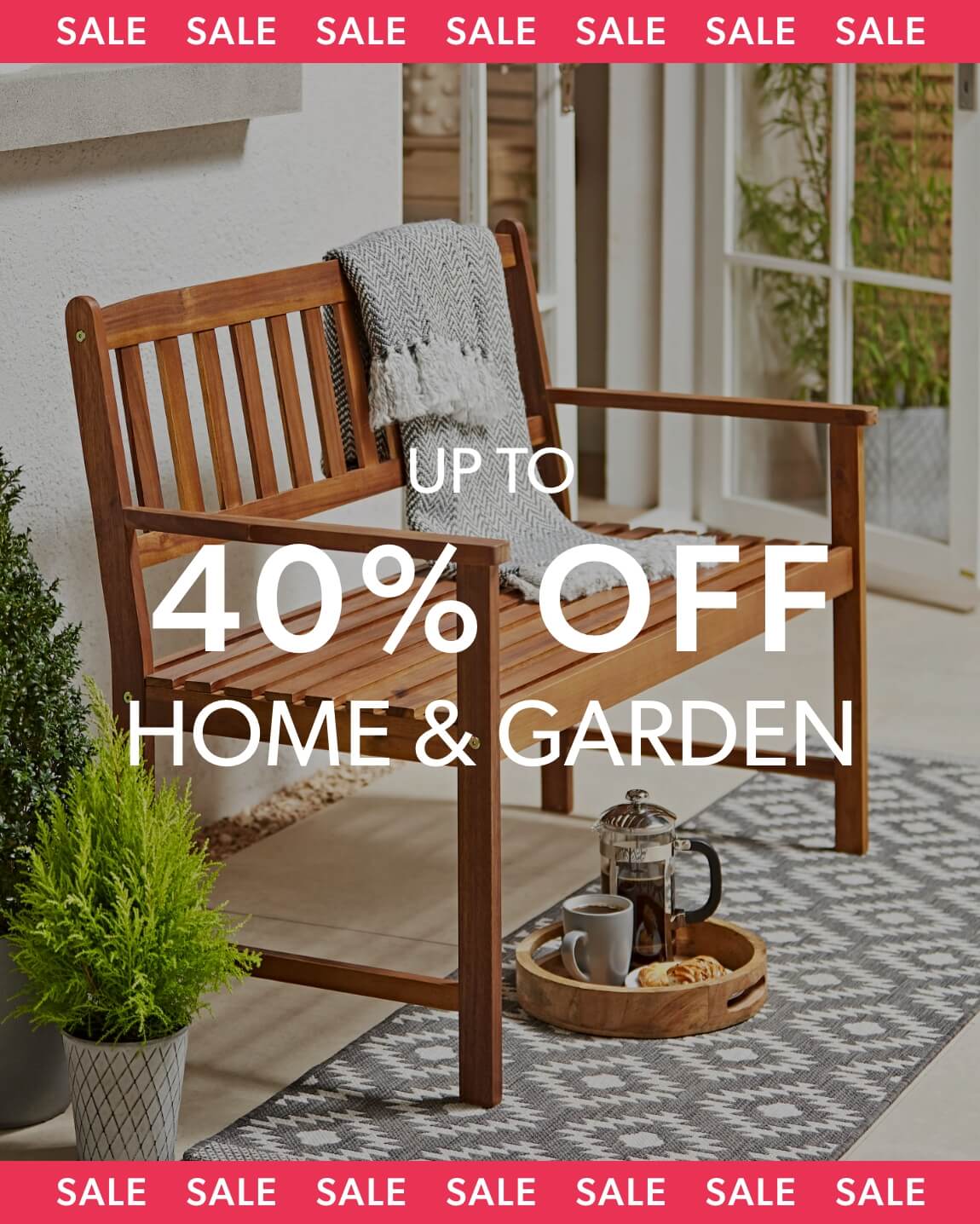 Up to 40% off home and garden