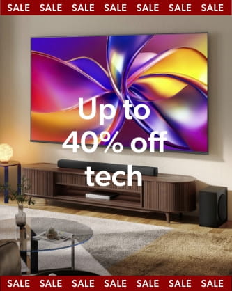 Up to 40% off tech