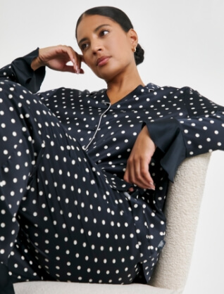 Polka dot nightwear set